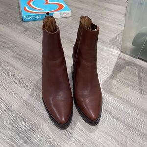 Madewell Brown Heel Leather Boots